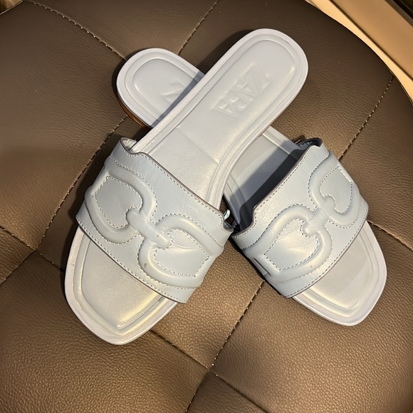 Zara size 37 slip on sandals, summer - Picture 1 of 8